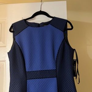 Blue sleeveless dress